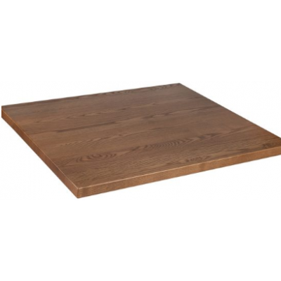 Solid Wood Oak Stained Square Top